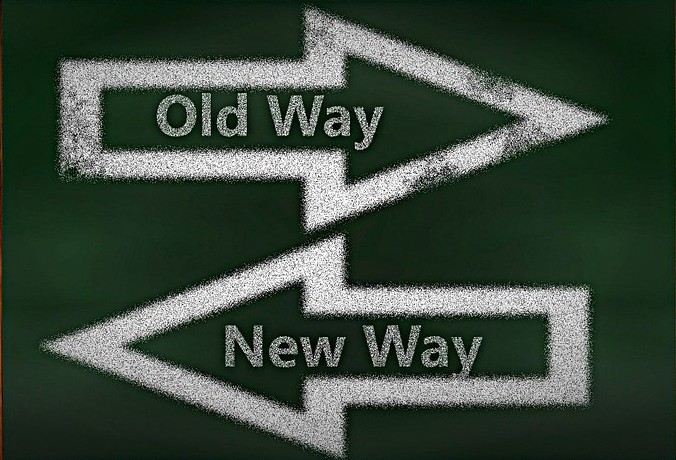 Pfeile Old Way - New Way