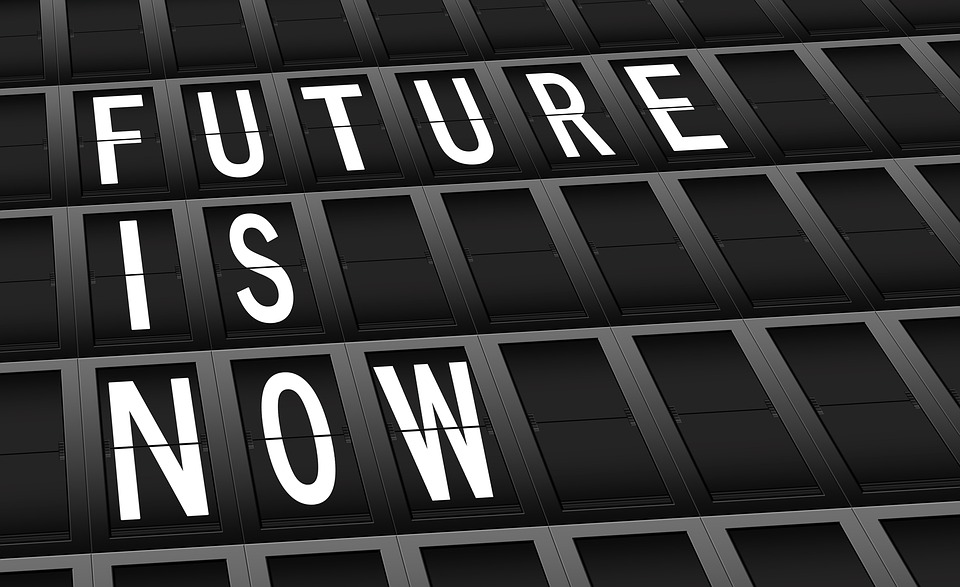 Anzeigetafel FUTURE IS NOW