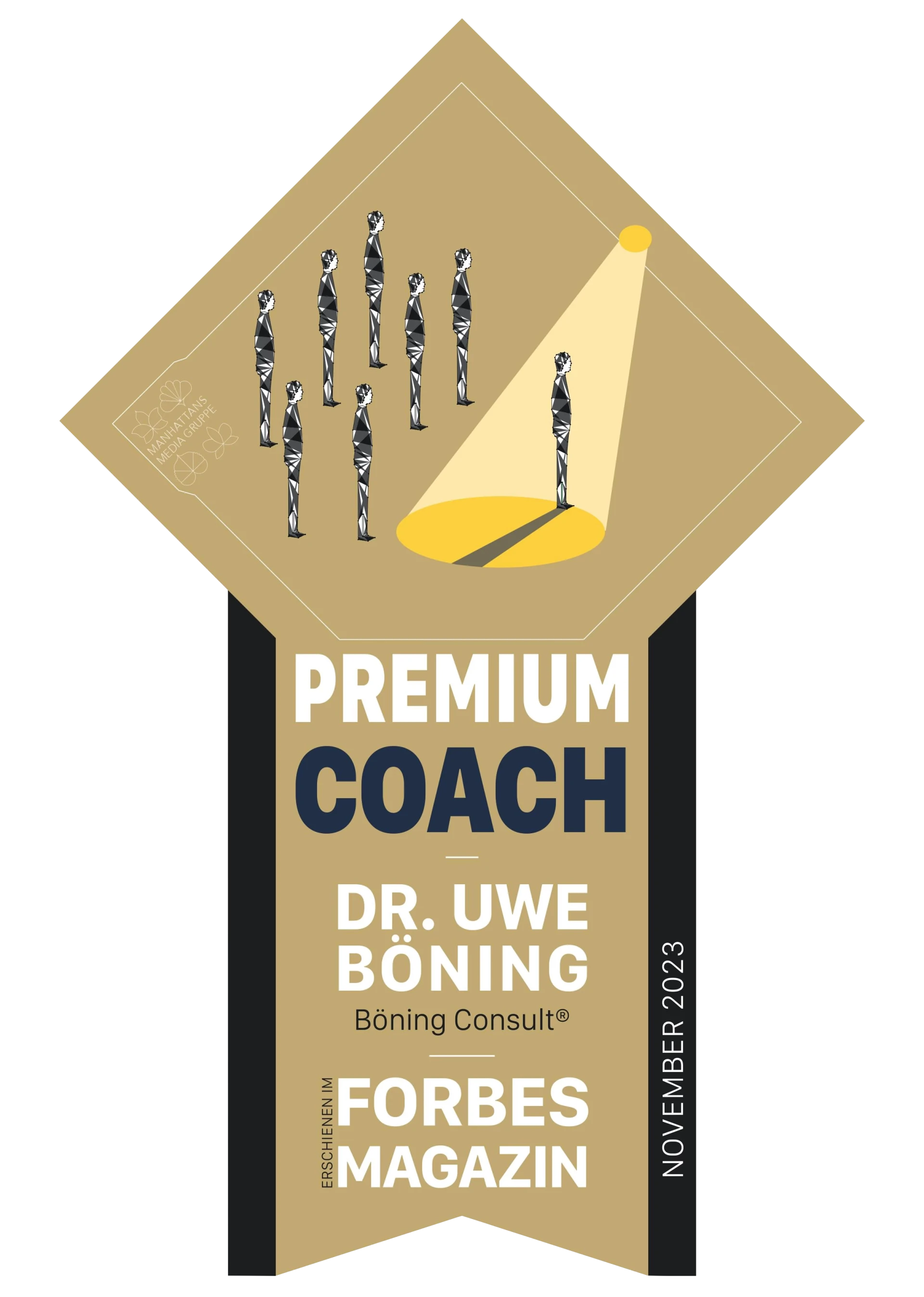 Ausgezeichnet vom FORBES MAGAZIN als Premium Coach 2023