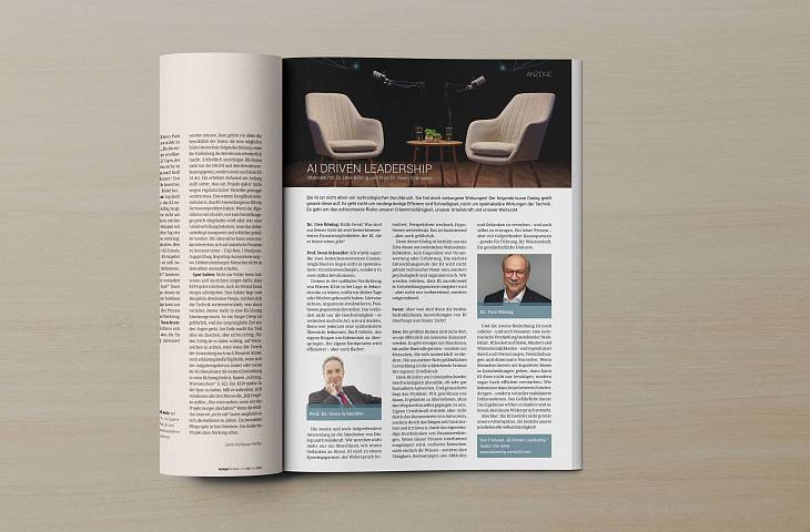 Ausschnitt aus dem managerSeminare Heft der Ausgabe Mai 2026 über AI DRIVEN LEADERSHIP